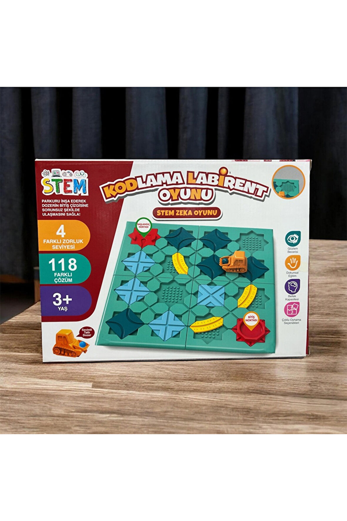 Kodlama Labirent Arabalı Zeka Oyunu