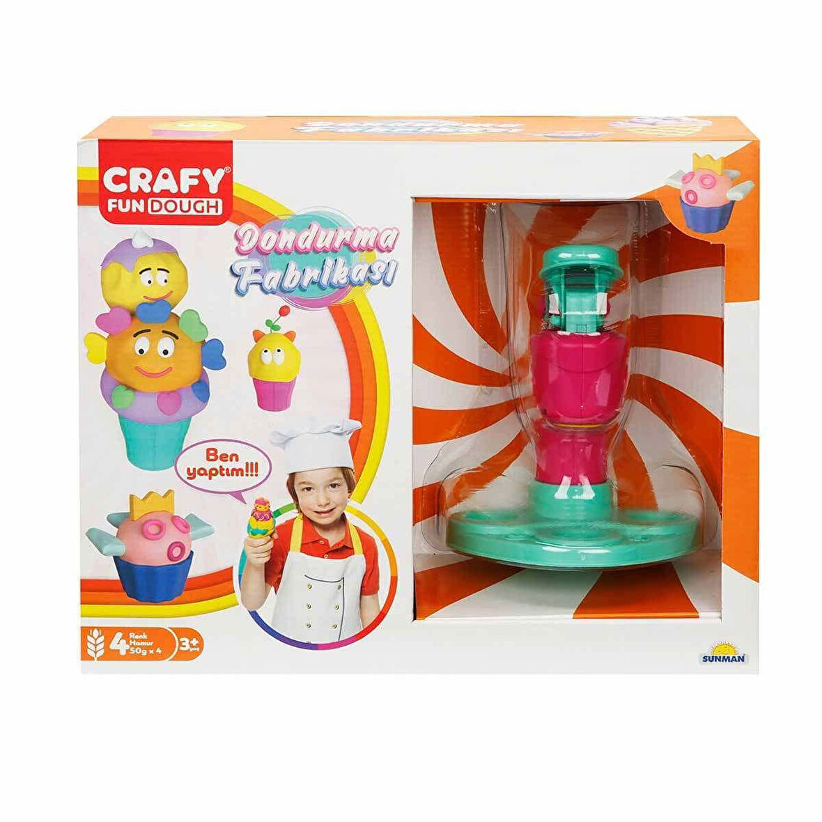 30950 Crafy Dondurma Fabrikası 200 g 29 Parça - Kırmızı