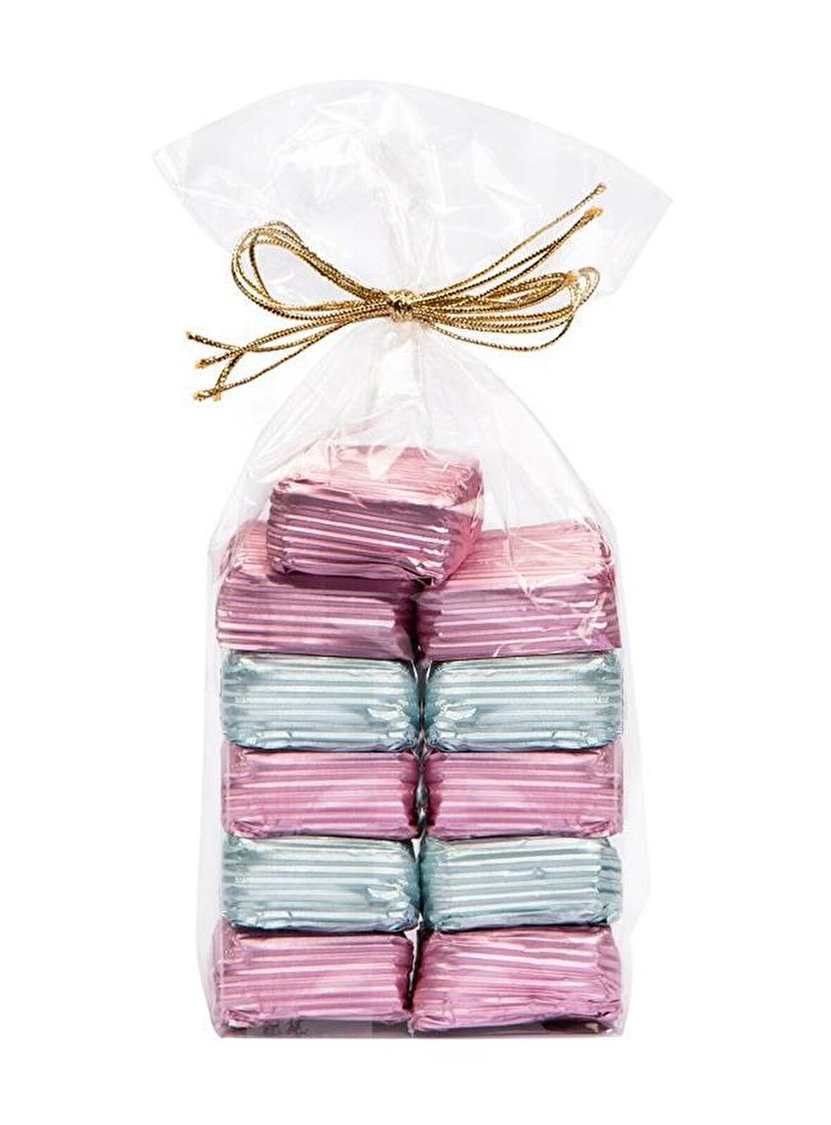 Melodi Yaldızlı Fındık  Üzüm Sütlü Çikolata Pembe - Mavi 500 gr