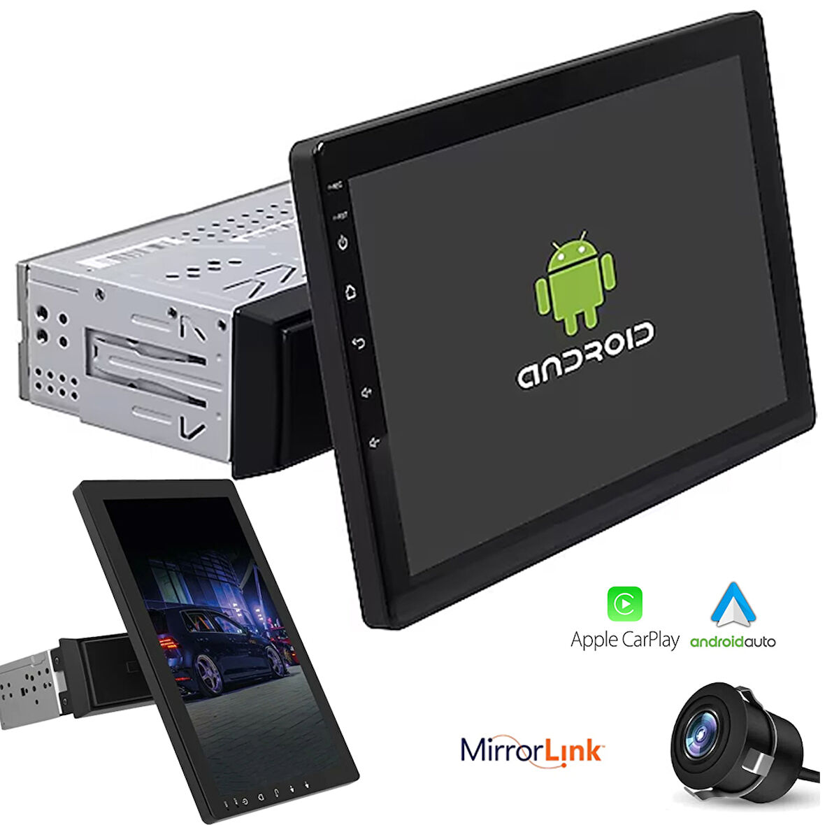 For-x X-9102A 10.1'' Android Teyp 2-32 Döner Kafa Carplay
