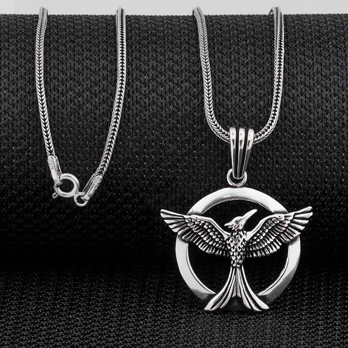 Anka Kuşu 925 Ayar Gümüş Kolye