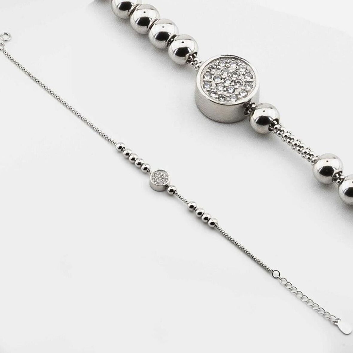 925 Ayar Gümüş Toplu Zirkon Taşlı Kadın Bileklik