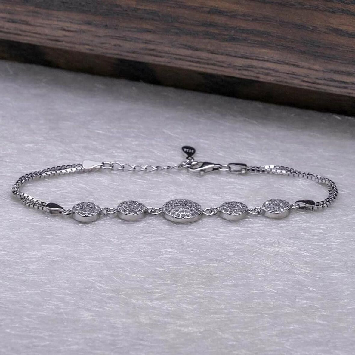 925 Ayar Gümüş Yuvarlak Nazarlı Bileklik