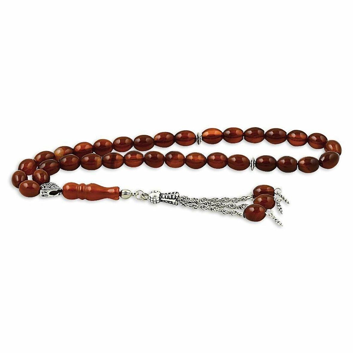 Arpa Kesim Orjinal Şifalı Akik Taşlı Tesbih