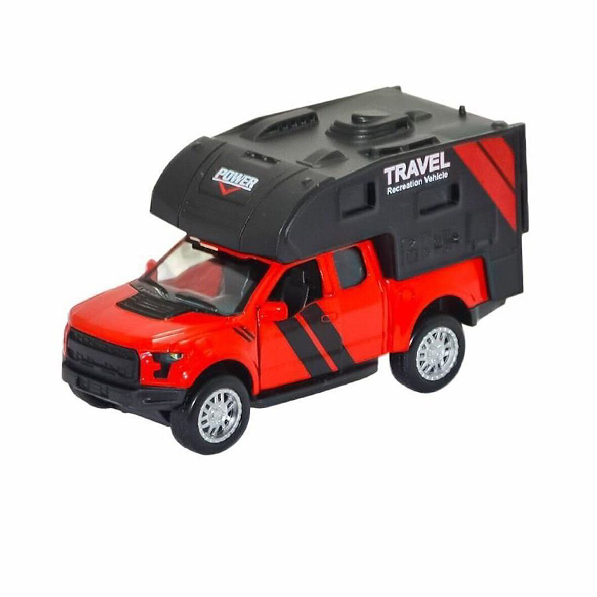 FY6022-12D -  Metal Çek Bırak Karavan Kırmızı
