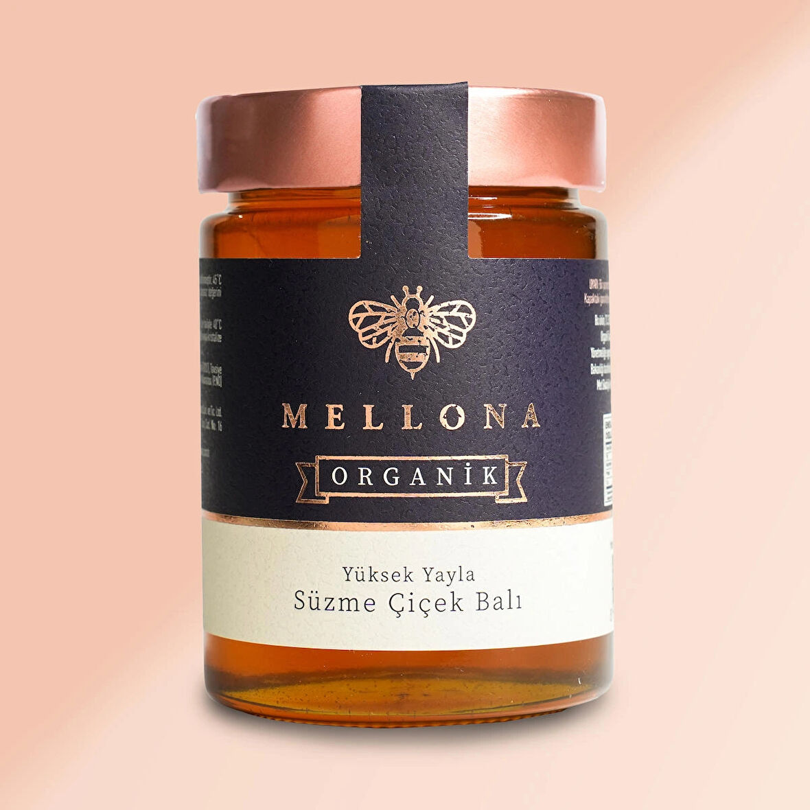 Mellona Organik Yüksek Yayla Süzme Çiçek Balı 450g