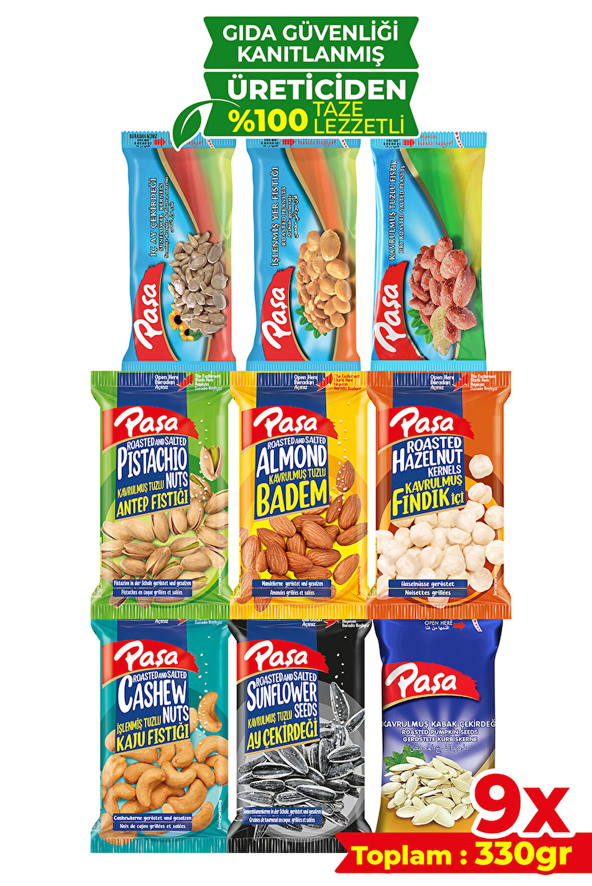 Lezzeti Keşfet 330 gr - 9 Paket (1. KALİTE)