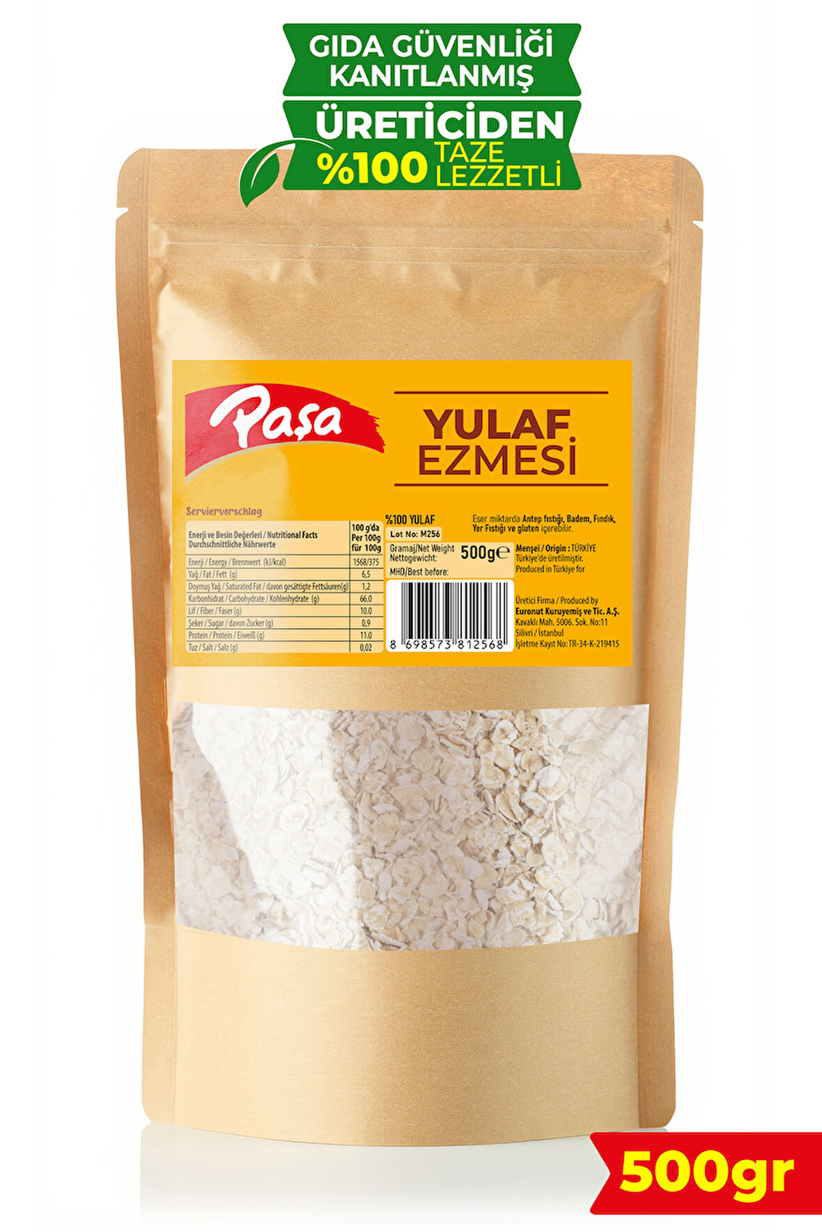 Yulaf Ezmesi 500 Gr