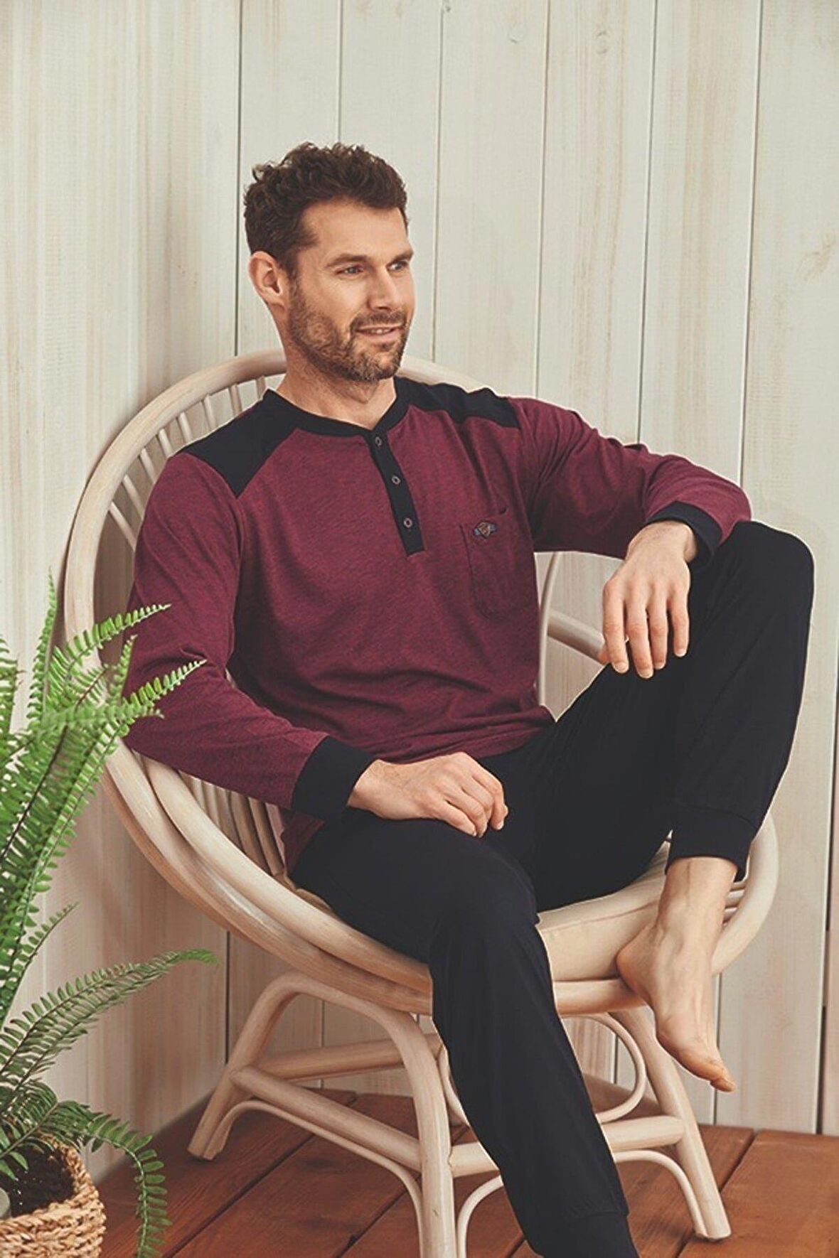 KLY Uzun Kol pijama ve Kısa Kol Şort Takım 5035