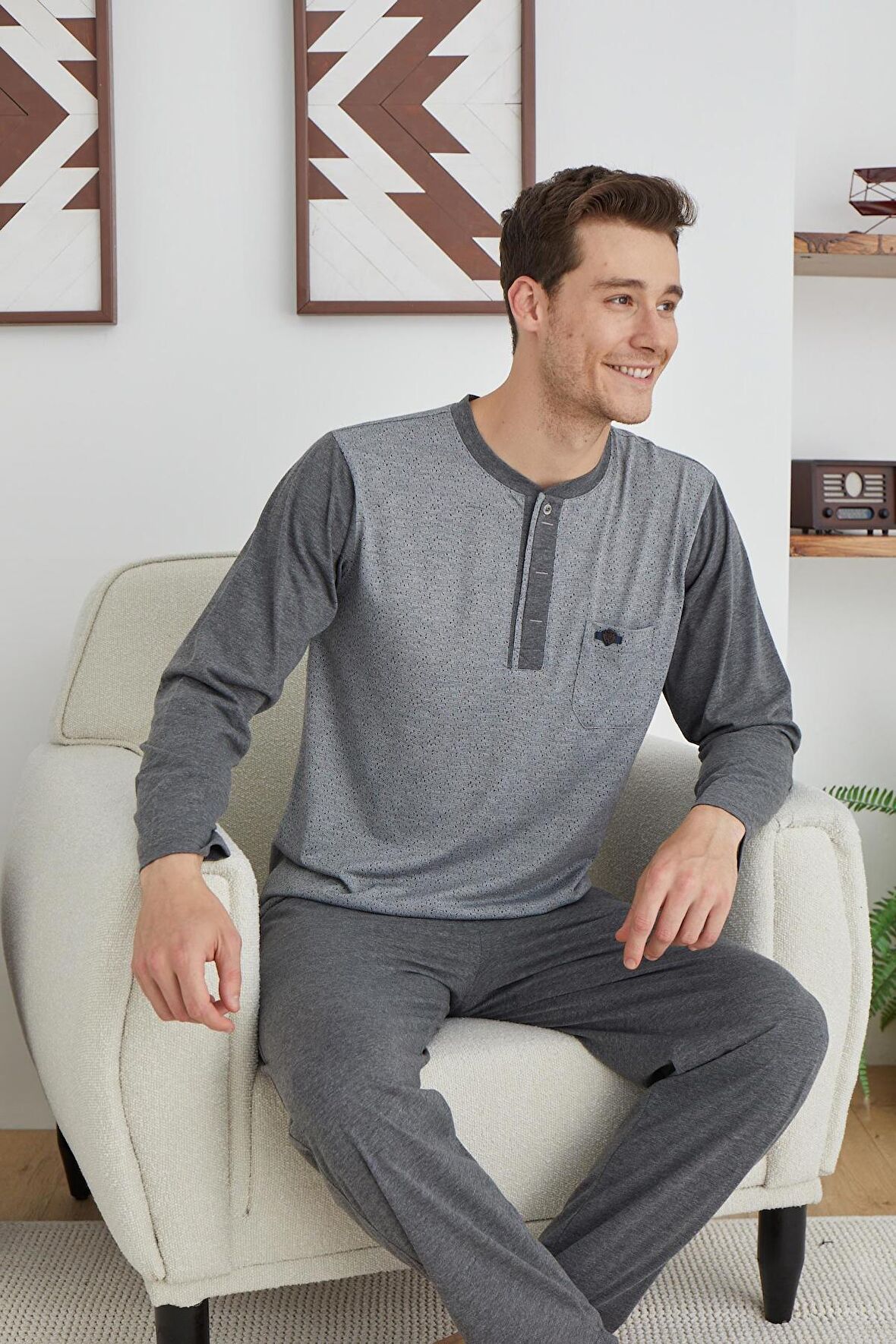 Kly Uzun Kol Erkek Pijama 9257 
