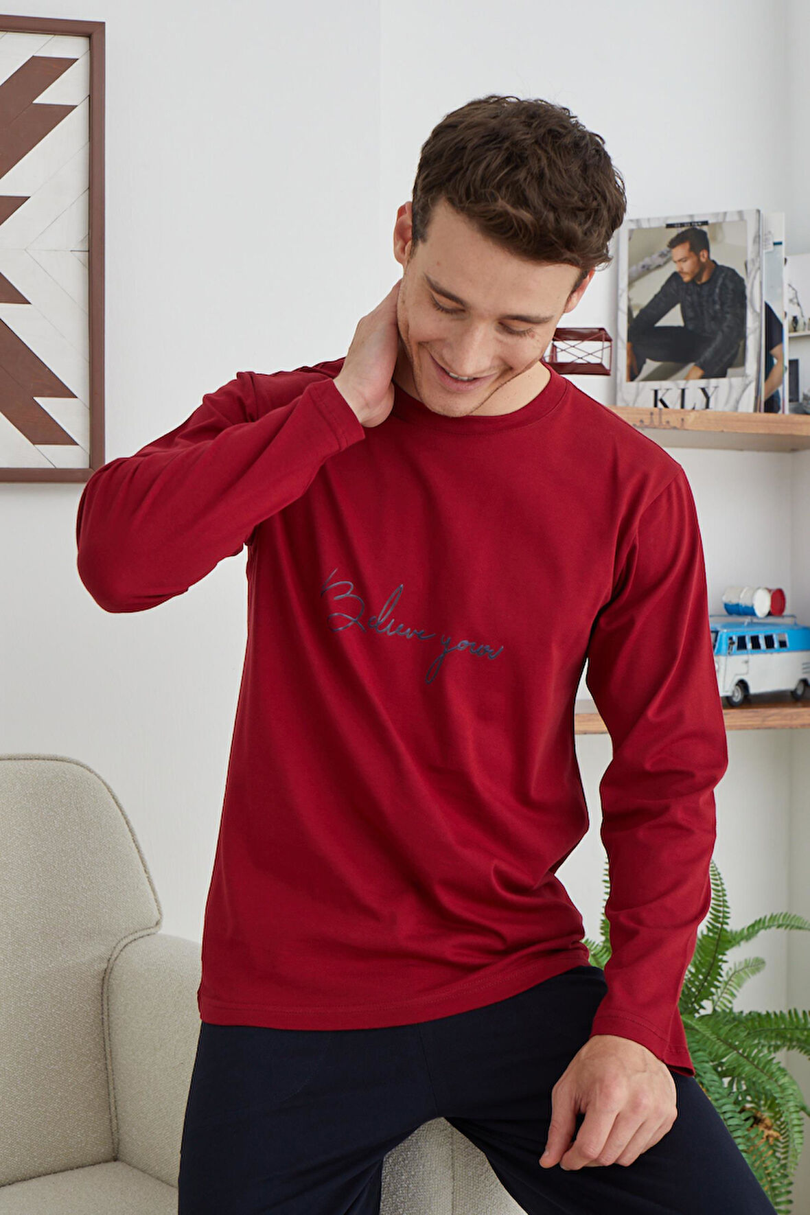 Kly Uzun Kol Erkek Pijama 6005 