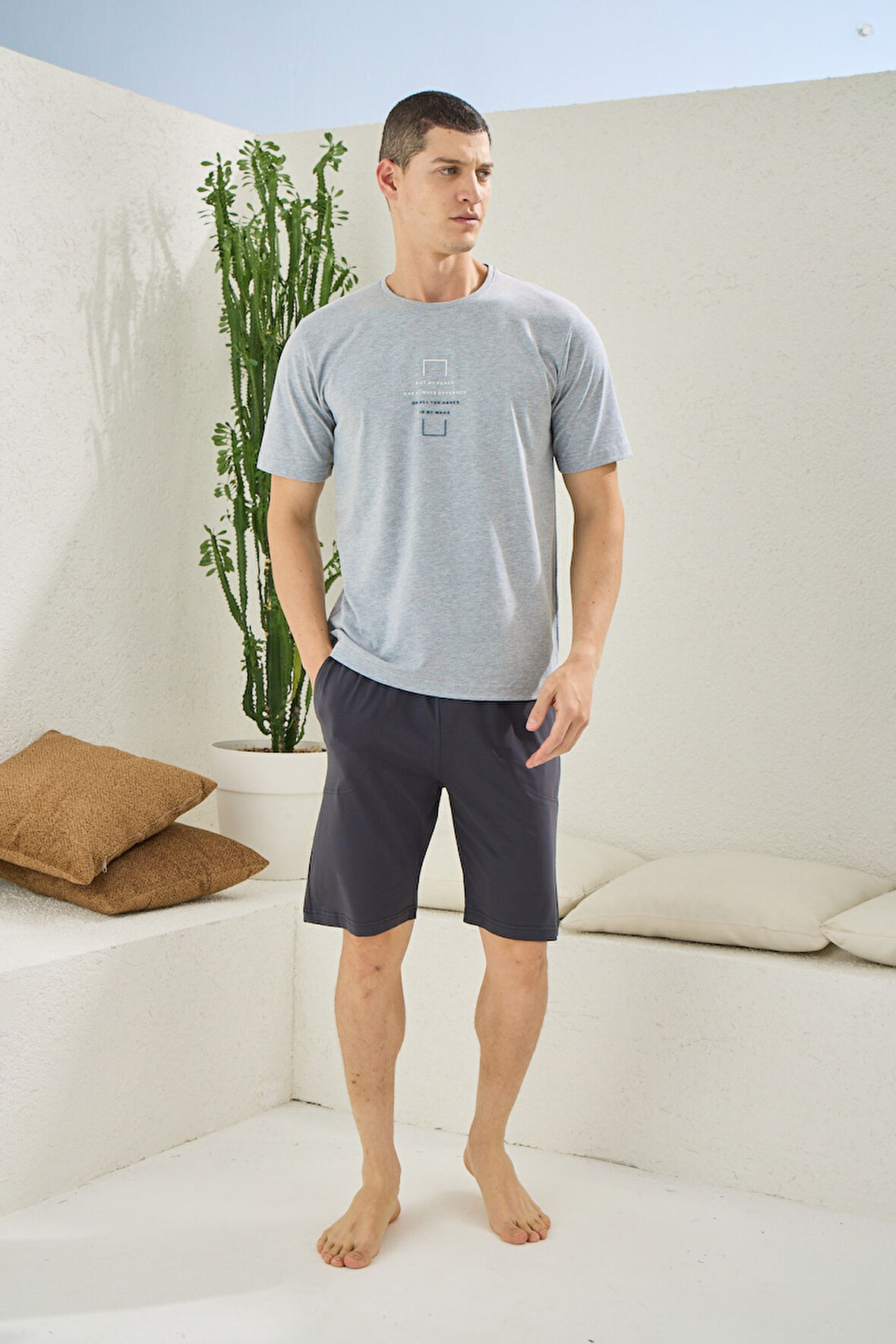 Kly Erkek O Yaka Şort Takım 2019 