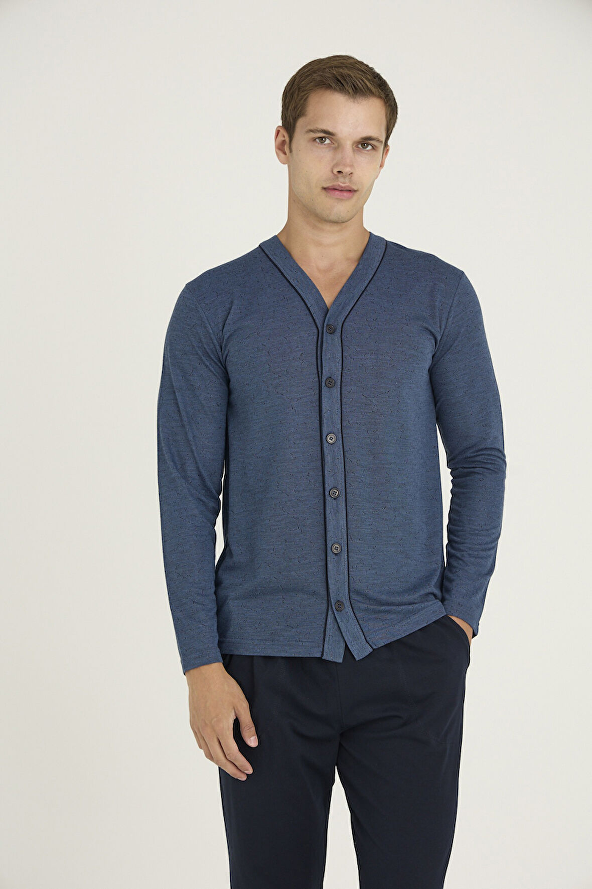 Kly Erkek V Yaka Boy Düğme Pijama 9225 