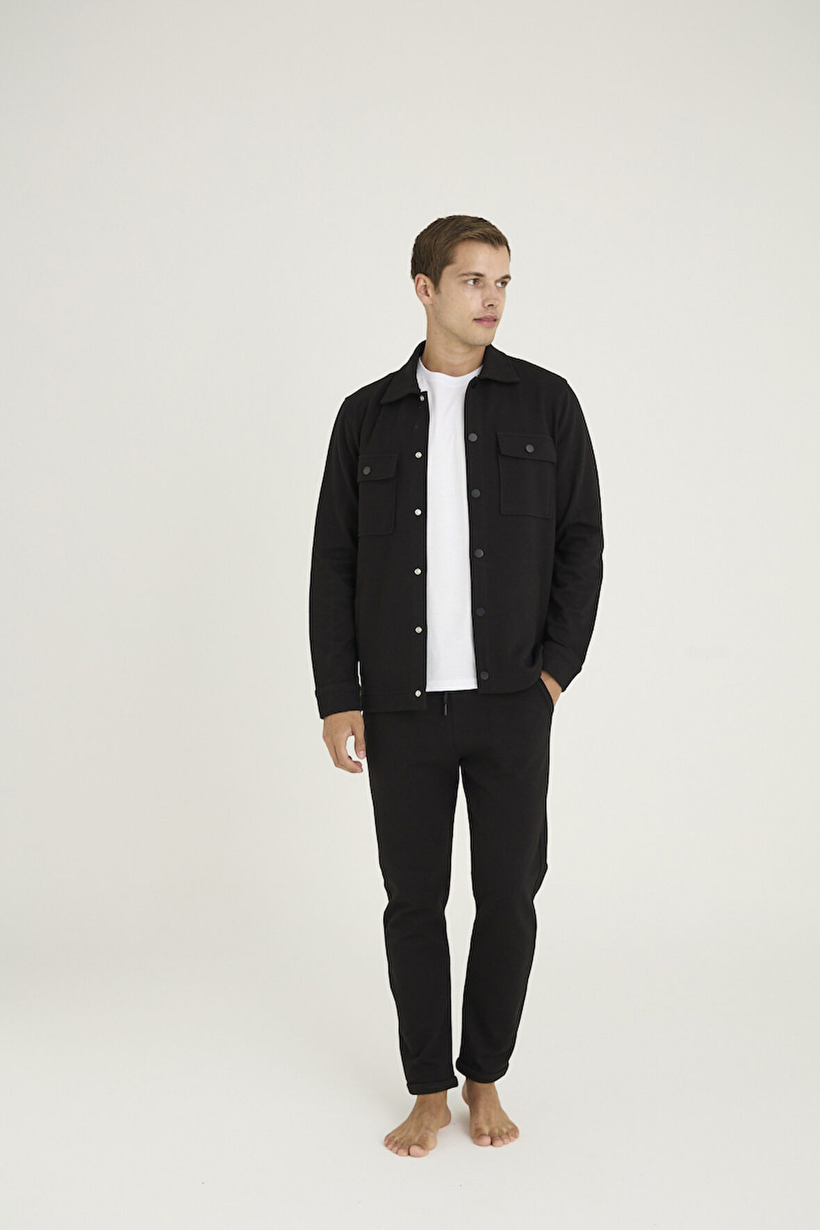 KLY 5045 Üçlü Gömlek & Pantolon & Eşofman Takım