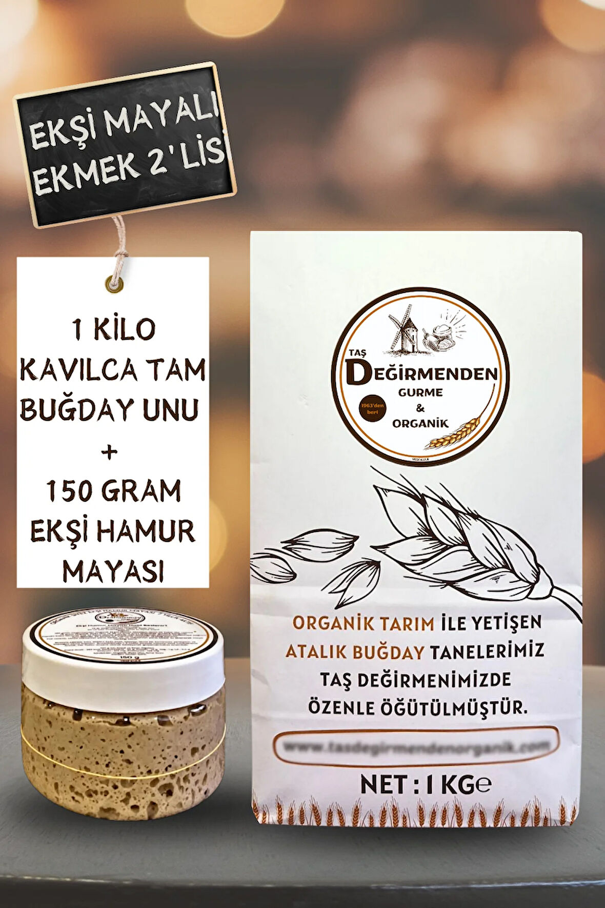 Atalık Kavılca Gernik Tam Buğday Unu - Siyez Ekşi Hamur Mayası