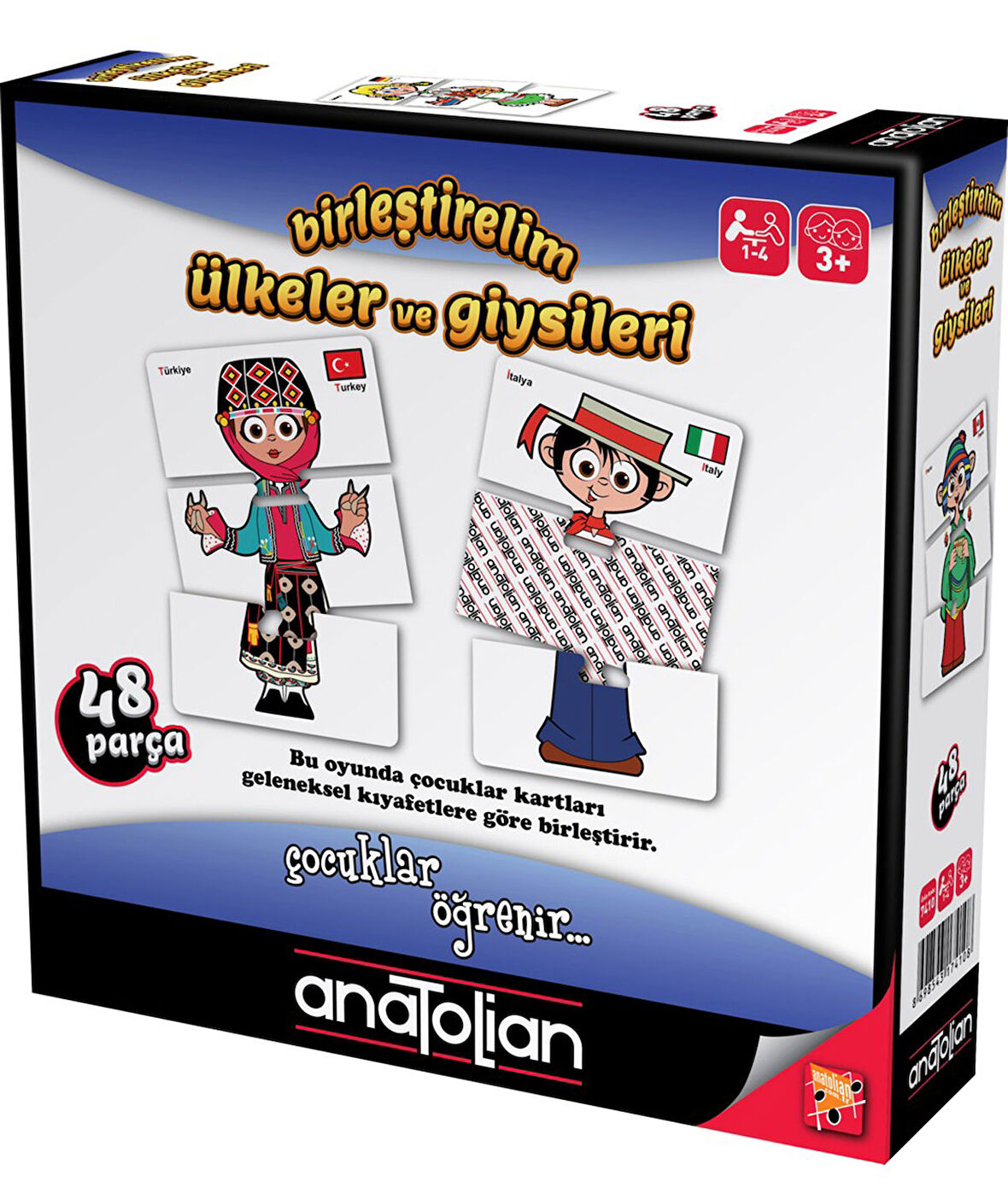 Ülkeler ve Giysileri Birleştirelim 48 Parça Set