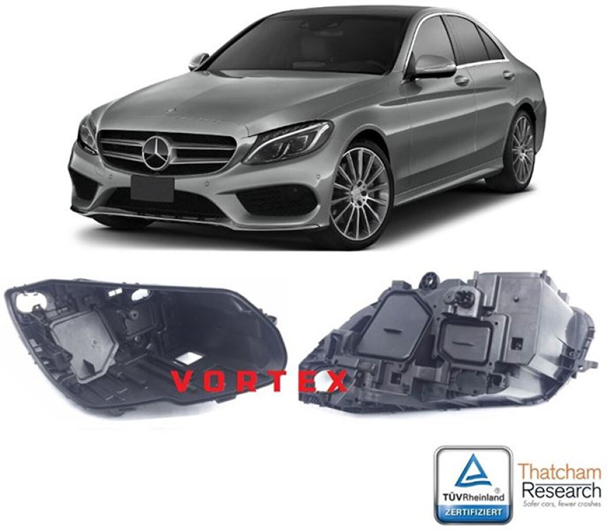 Mercedes On Far Kasası Sag W205 14> - Vortex V2205981