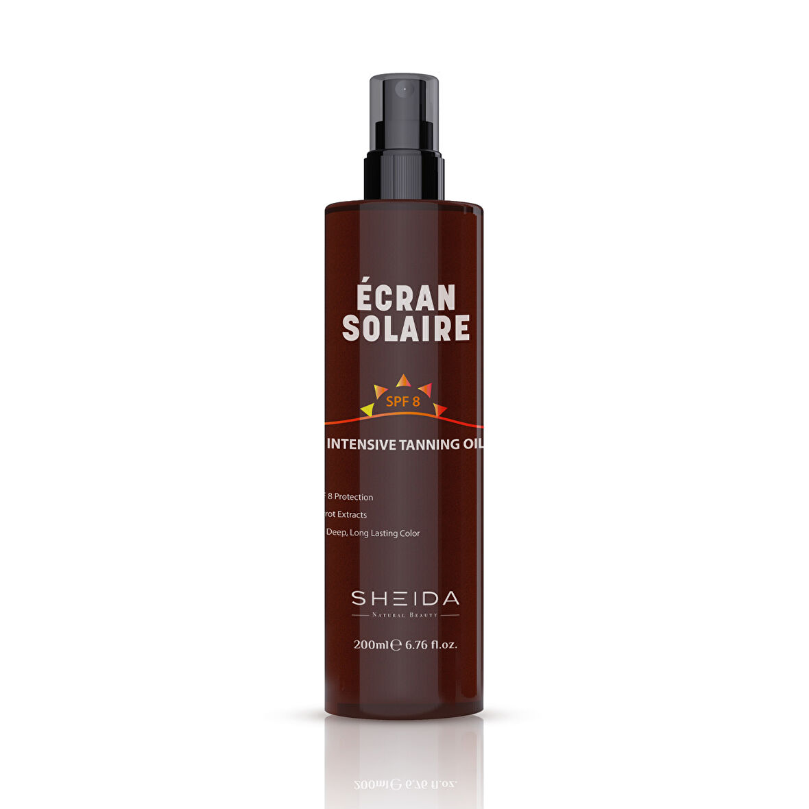 Sheida Écran Solaire Yoğun Bronzlaştırıcı Yağ SPF 8 200 ml