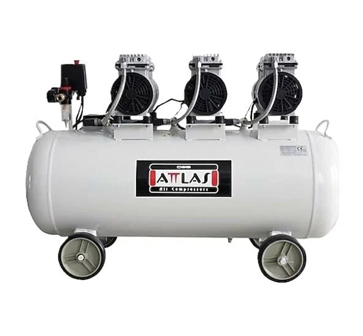 Attlas SC 30100 J Sessiz Monofaze Kompresör 100 Lt 3 Hp 