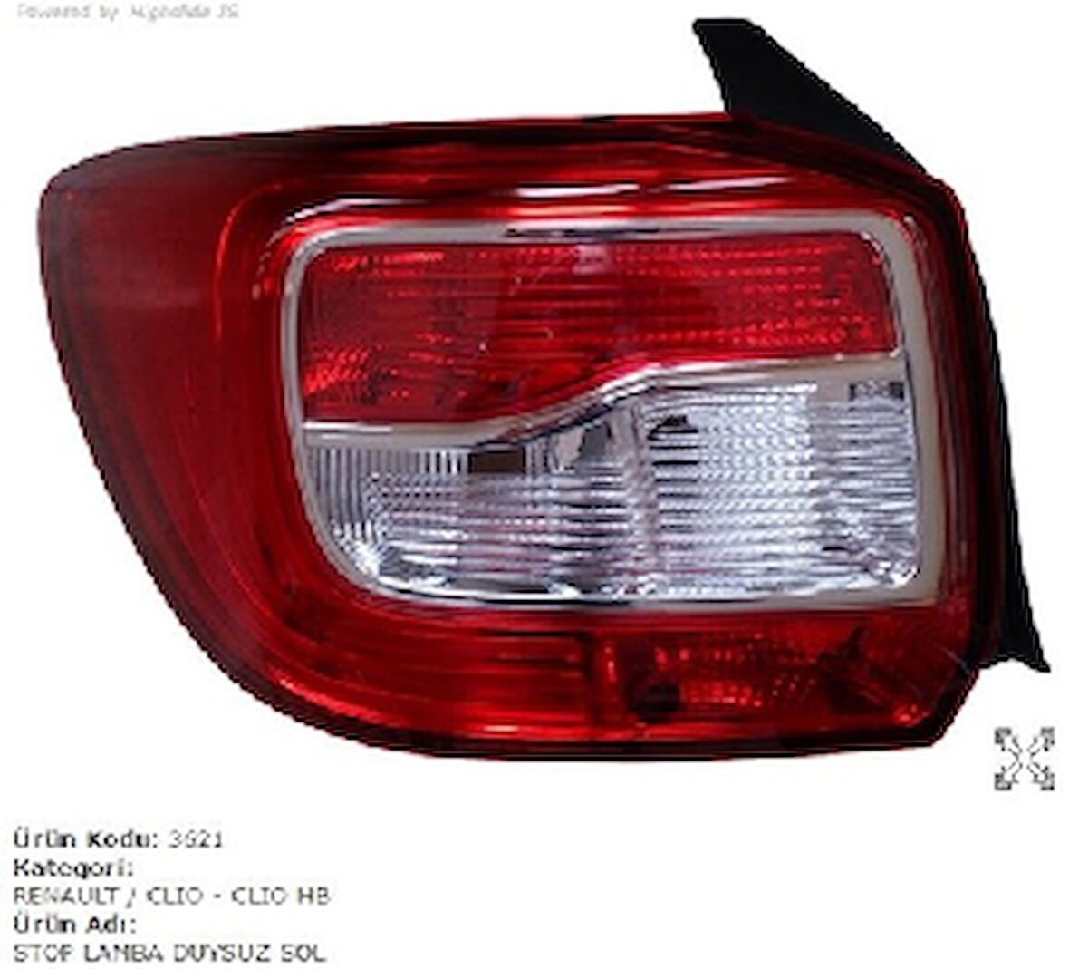 Unıversal Stop Lamba-Sol Clio Symbol 2013--> - Pleksan-3621