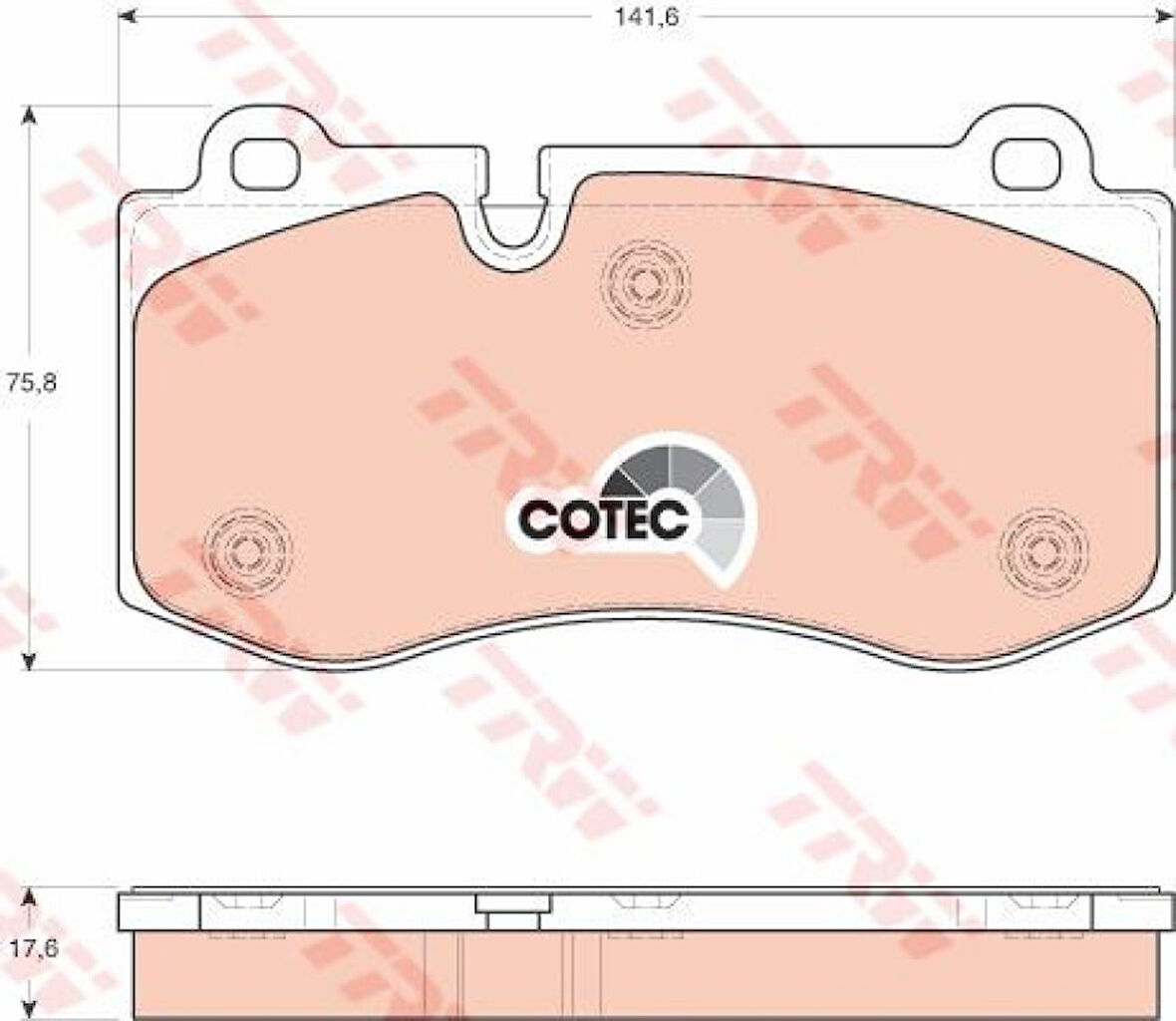 Mercedes Fren Balatası On W211 05>08 W221 06>13 C216 06>13 R230 01>12 - Trw Gdb1667
