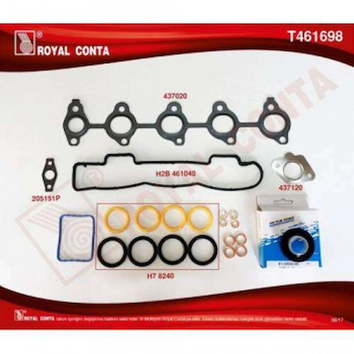 Psa Ust Takım Conta S,k,c Harıc Reinz Keceli Subap Lastıklı P307 P308 P407 Partner Tepee Partner II P300 - Royal T461698