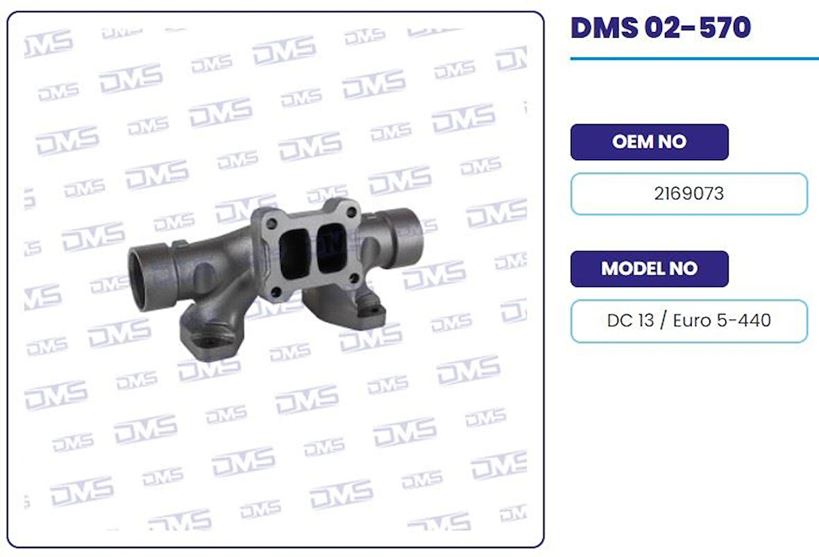Scanıa Truck Egzoz Manıfoldu Orta - Scanıa / P G R T Dc13 - Euro 5 - Demosan 02-570