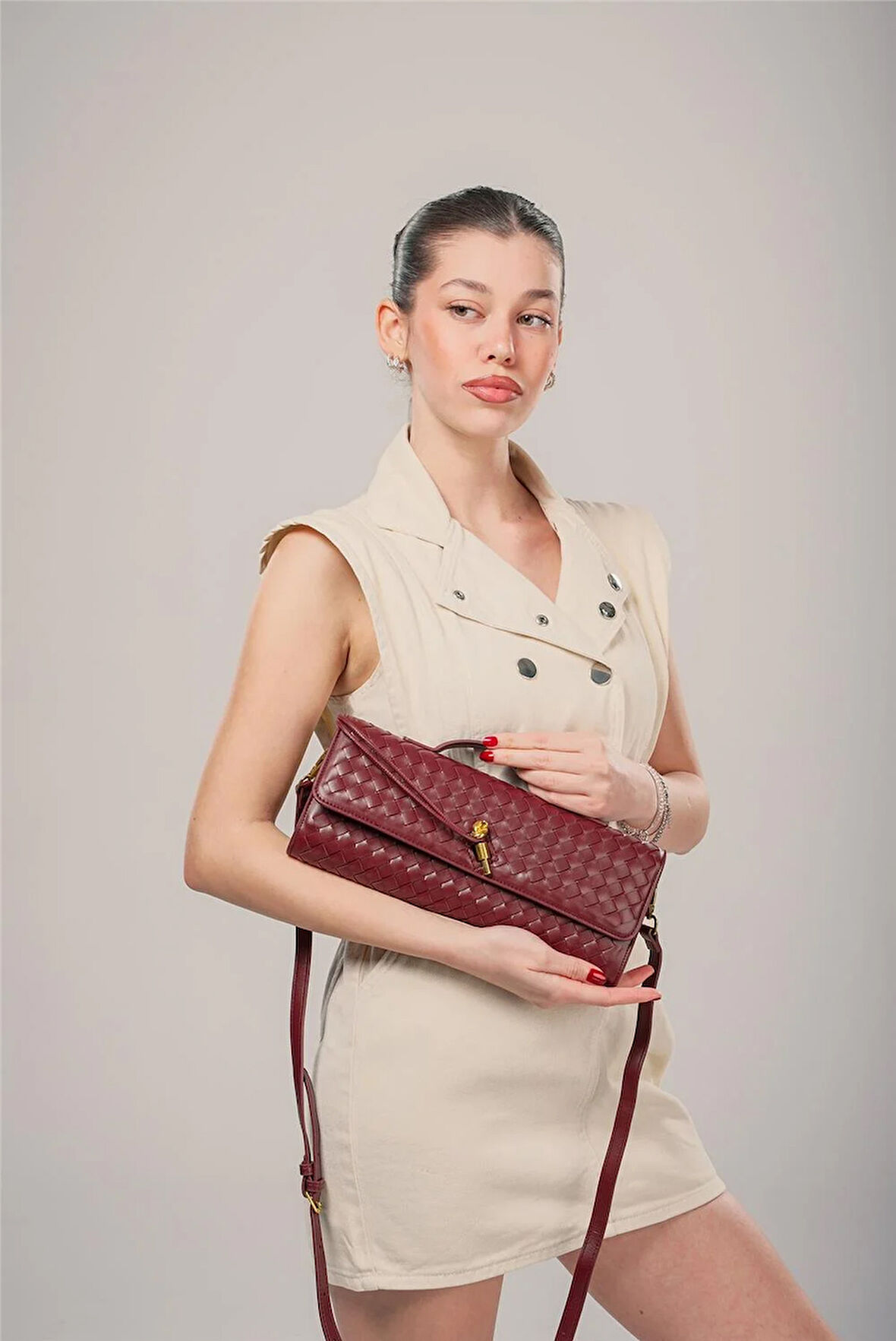 ÇÇS Kadın 18033 Omuz Askılı Portföy Çanta