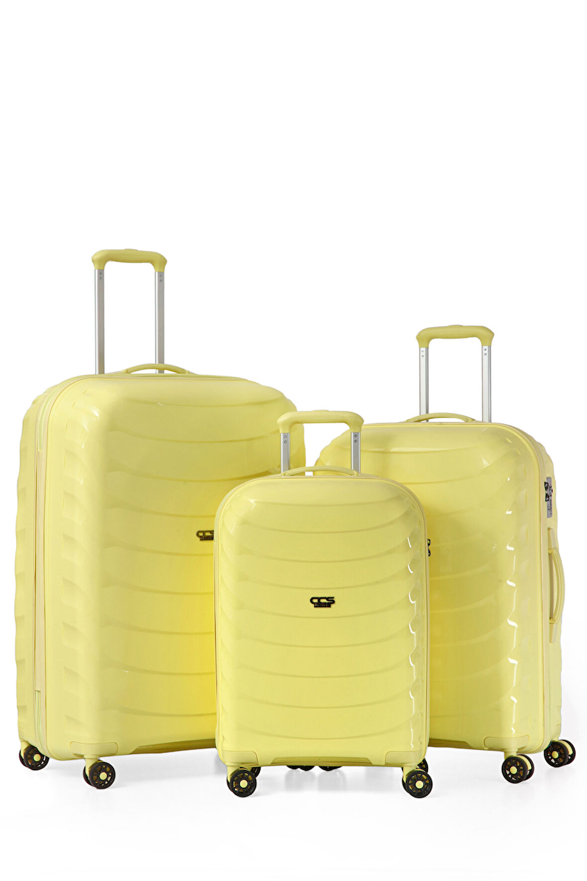 ÇÇS 5263 Polipropilen 3 lü Valiz Seti