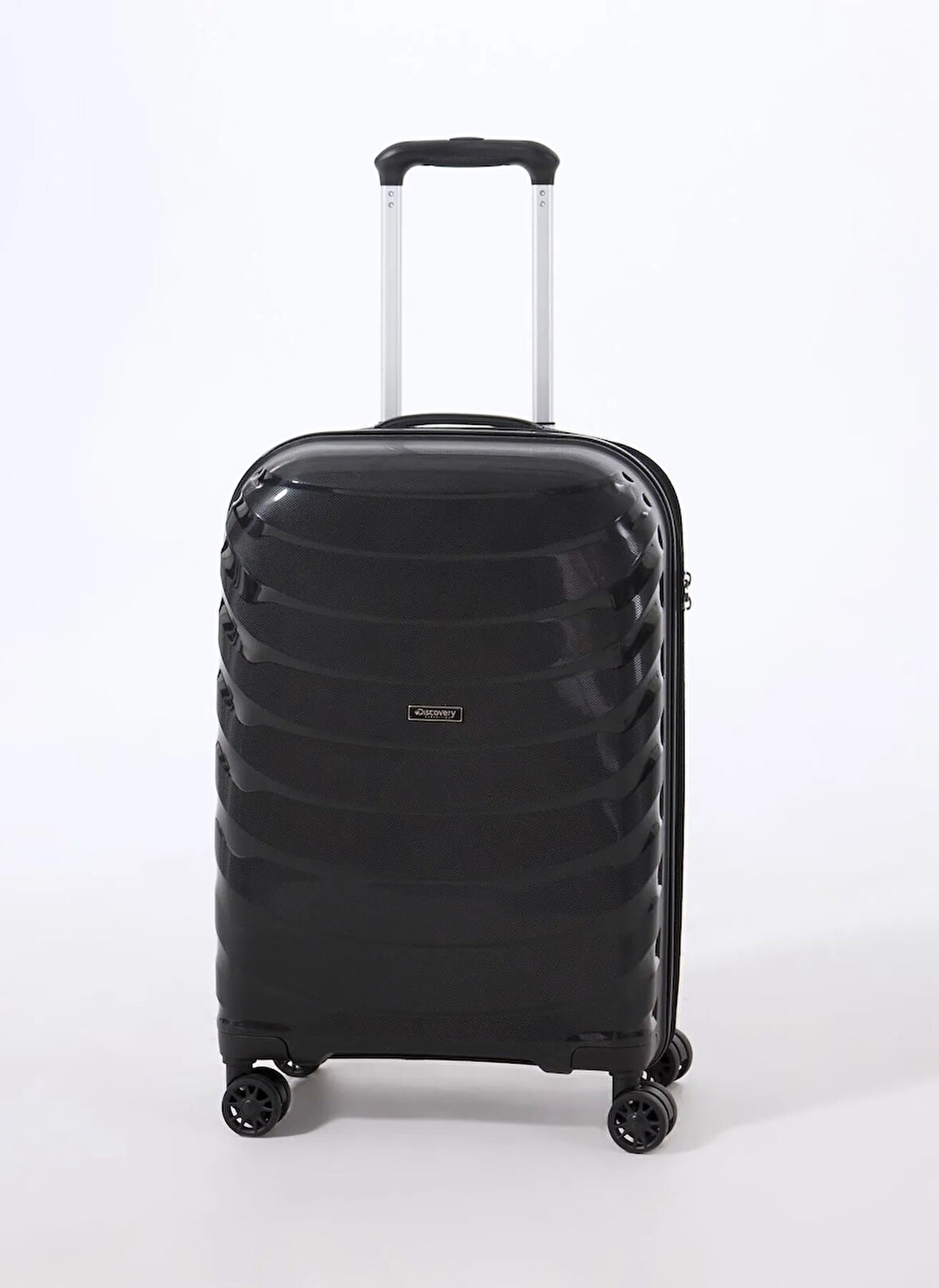 Discovery Expedition Siyah Çekçekli Sert Valiz DSC-5263 Kabin
