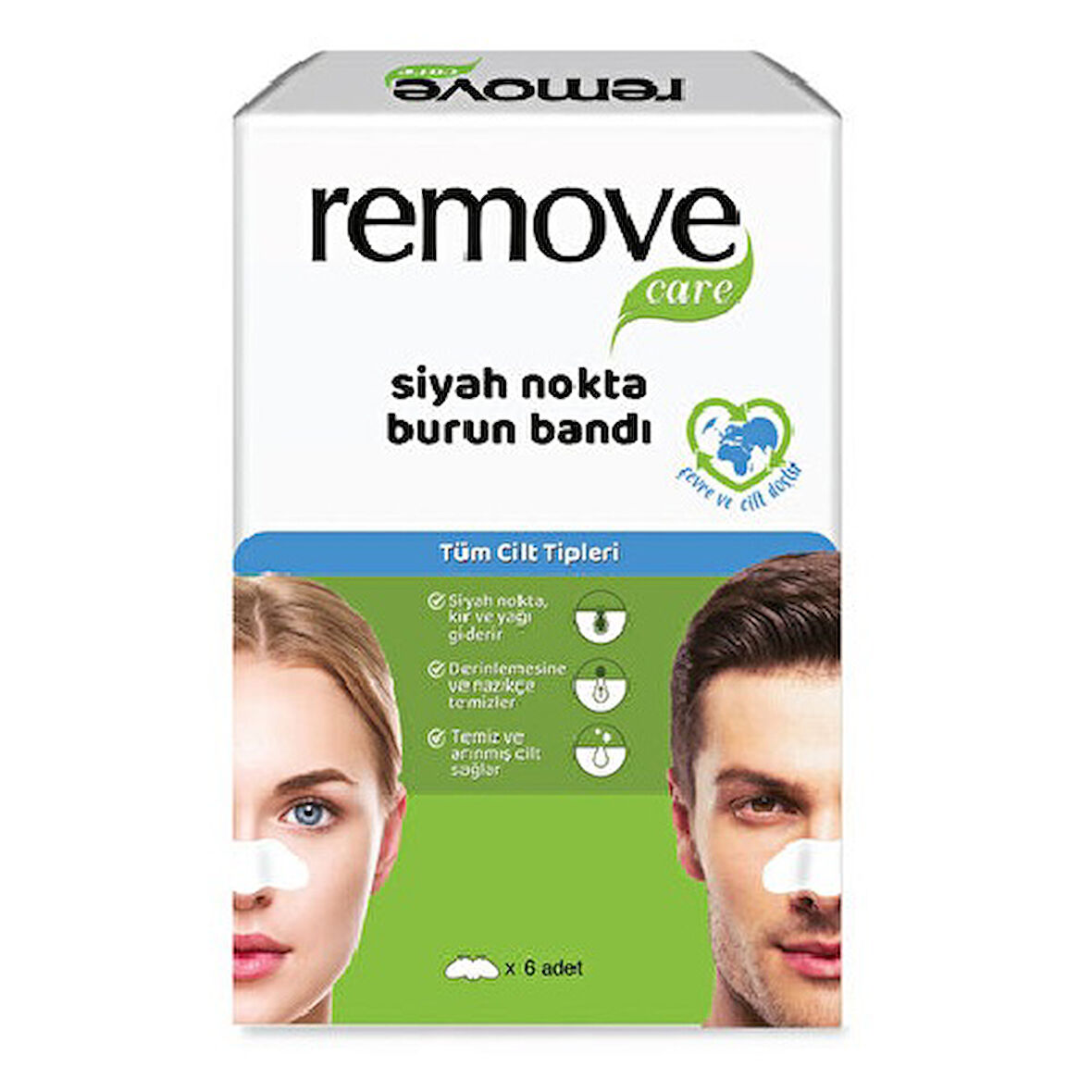 Remove Siyah Nokta Burun Bandı 6 Lı