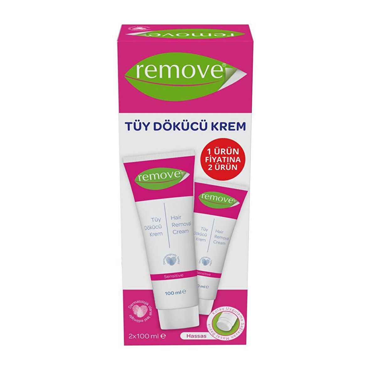 Remove Tüy Dökücü Krem 100 Ml X 2 Hassas Ciltler