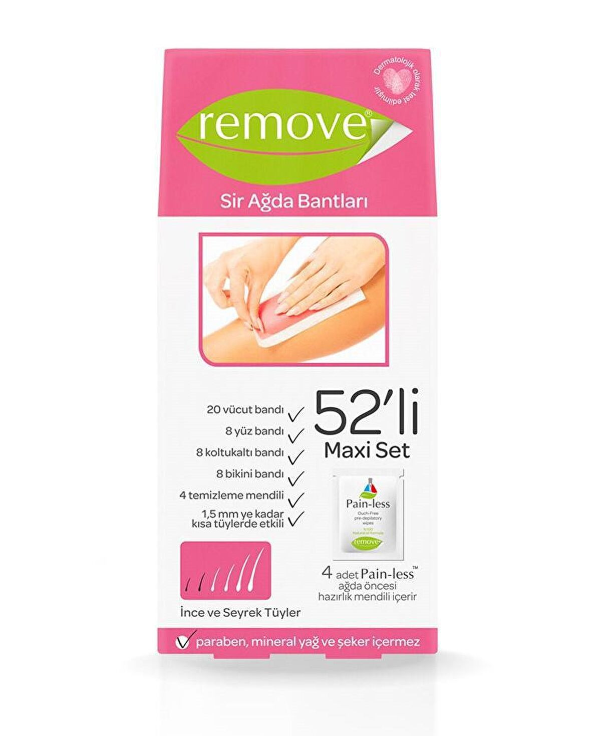 REMOVE SİR AĞDA BANTI 52 Lİ MAXİ SET İNCE TÜYLER 