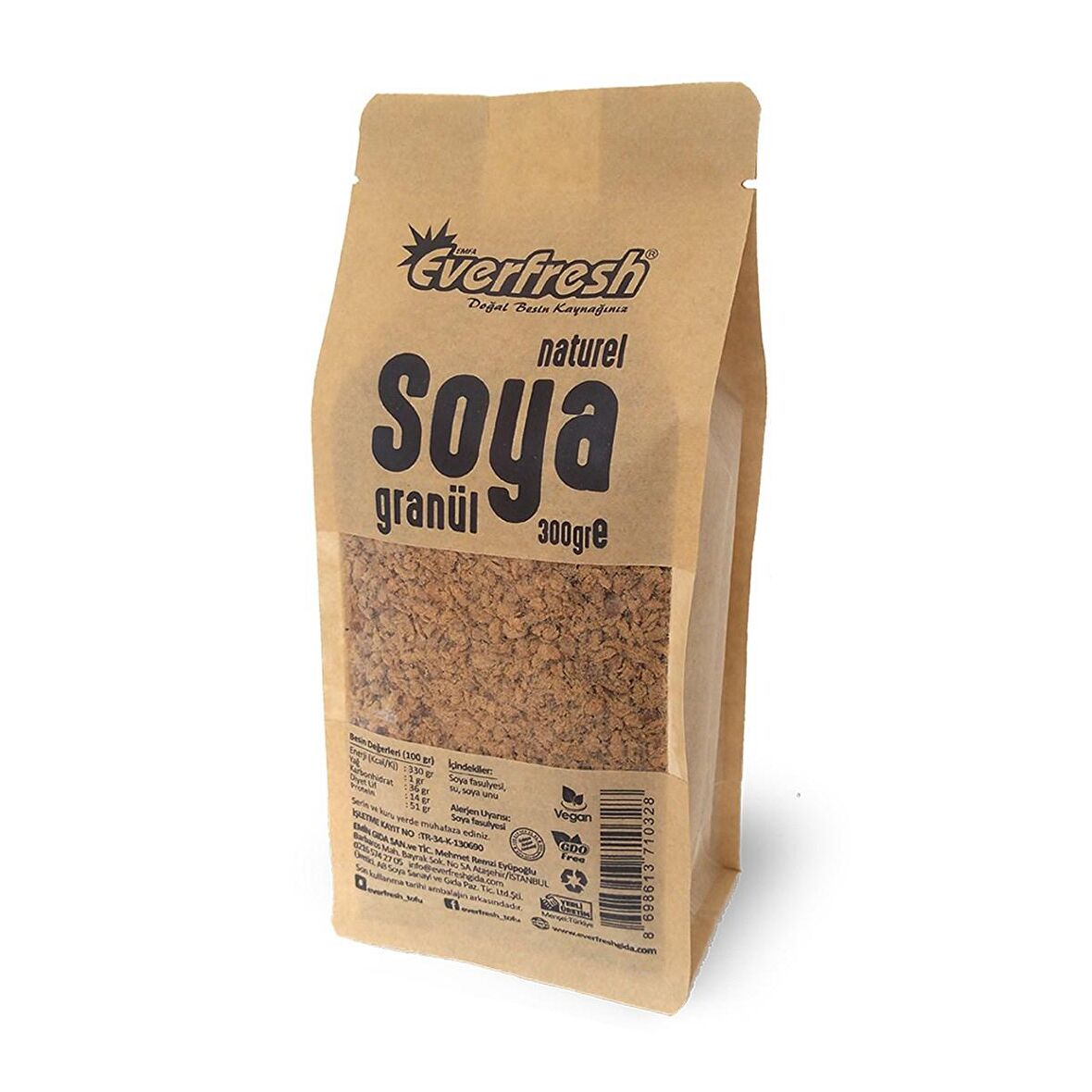 Naturel Soya Granül - Soya Kıyması 300gr