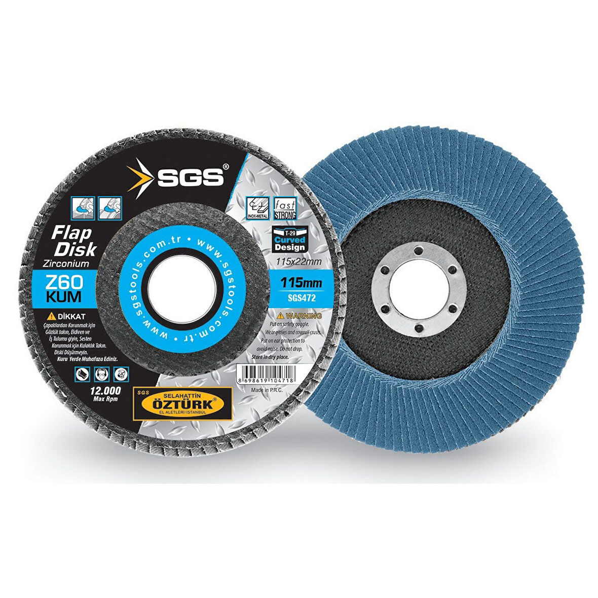 115mm Flap Disk 60 Kum ( Zirconium )