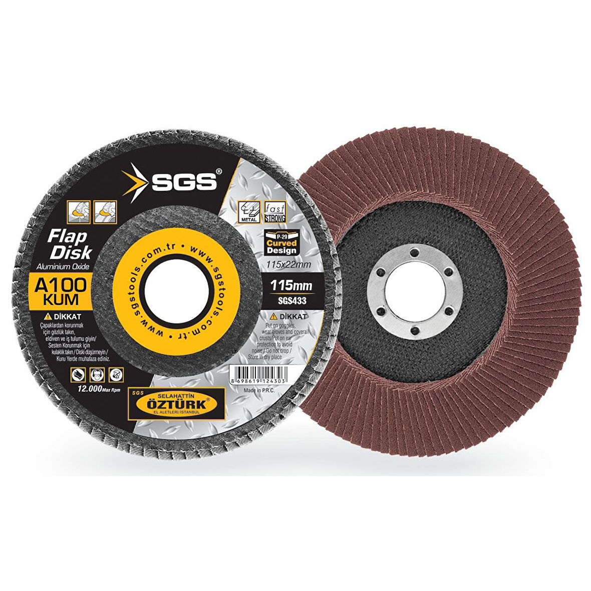115mm Flap Disk 100 Kum (Aluminium Oxide)