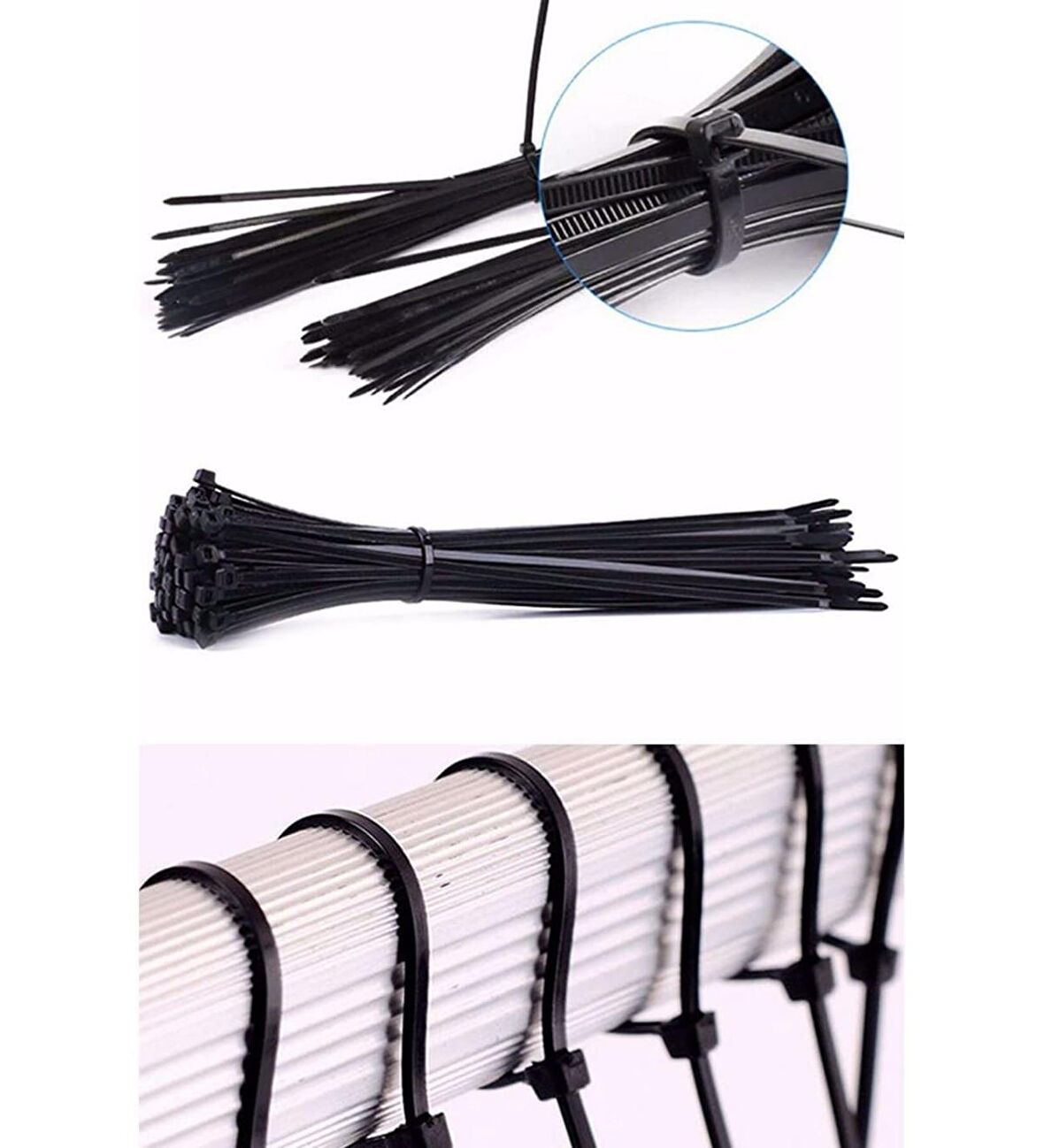 Sgs Cırt Kelepçe 3,6x250mm Siyah 100'LÜ SGS4608