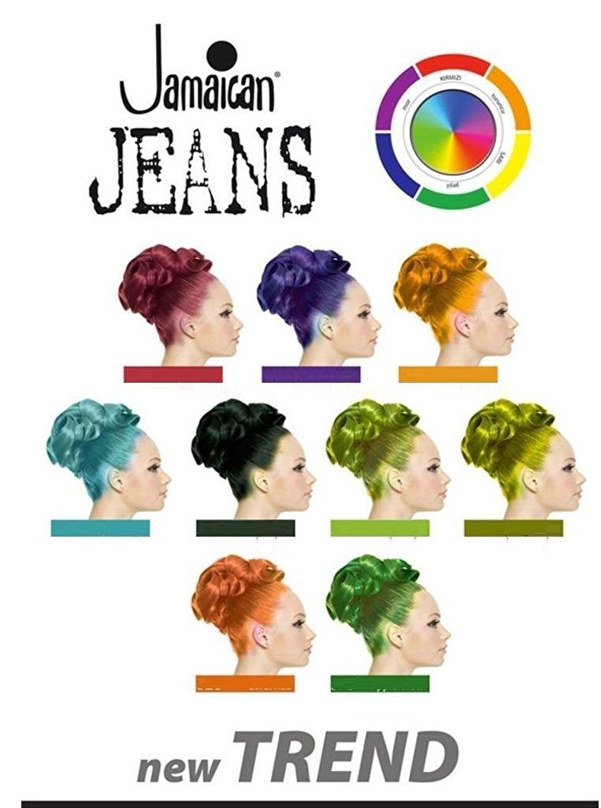 Jamaican Jeans Color Renkli Saç Boyası 583 Mor Siyah