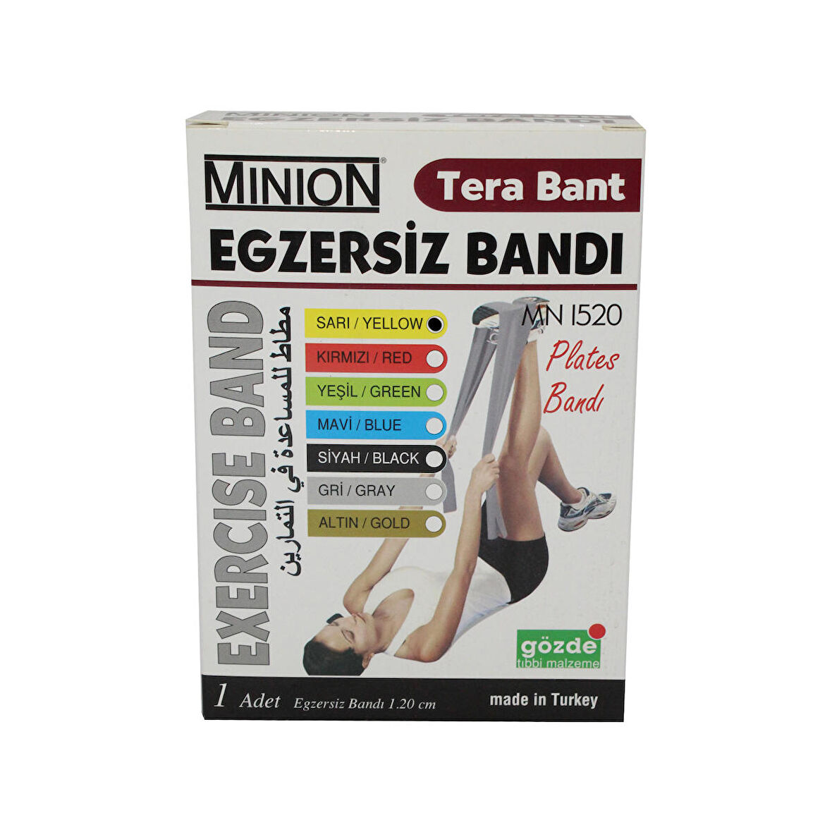 Egzersiz Bandi Tera bant Sari MN1520