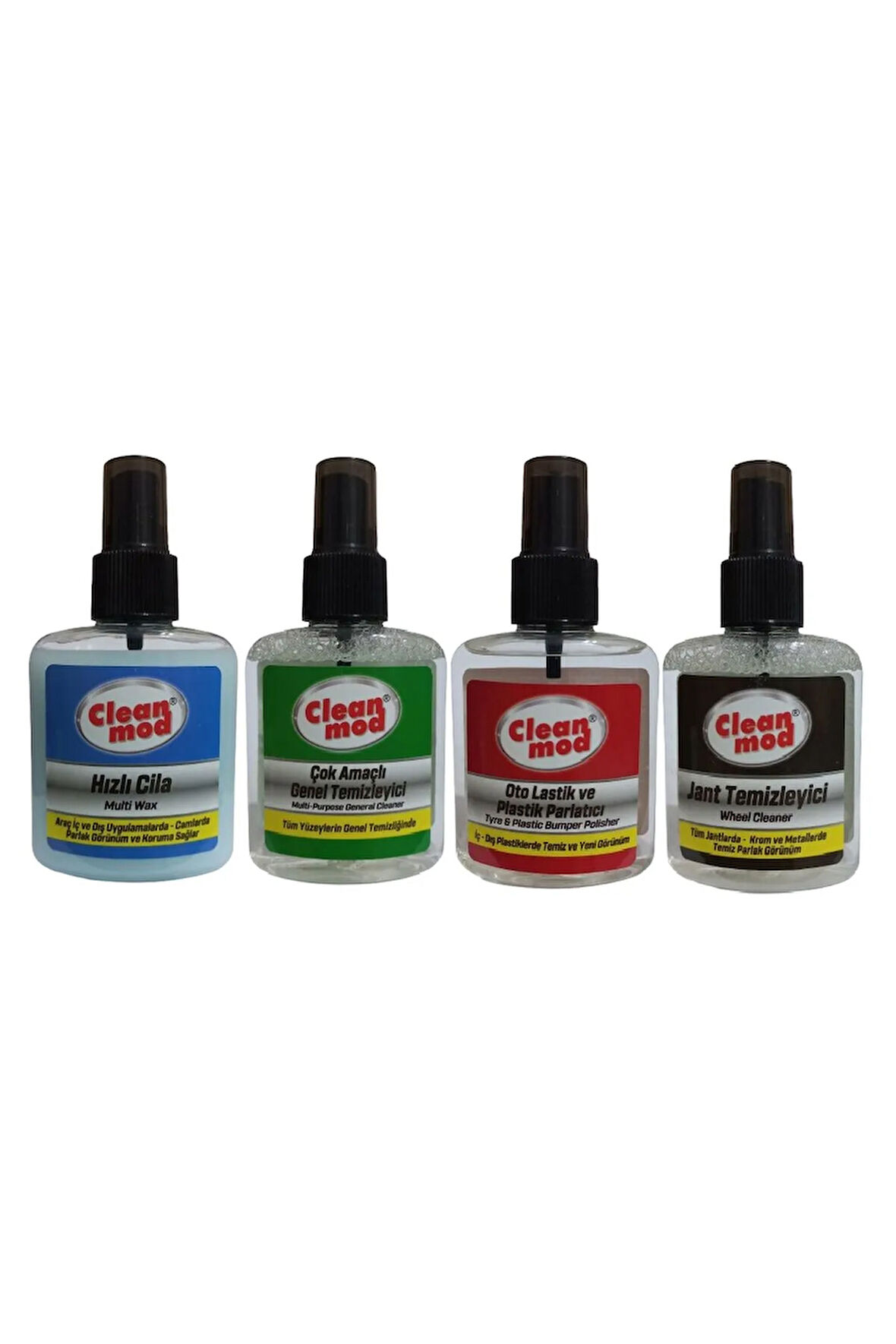Cleanmod Mini Oto Temizlik Seti 100 Ml 4 Lü