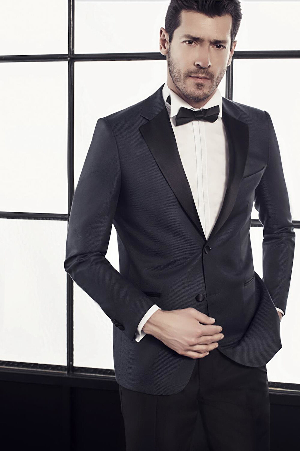 P 1015 Slim Fit Siyah Klasik Pantolon