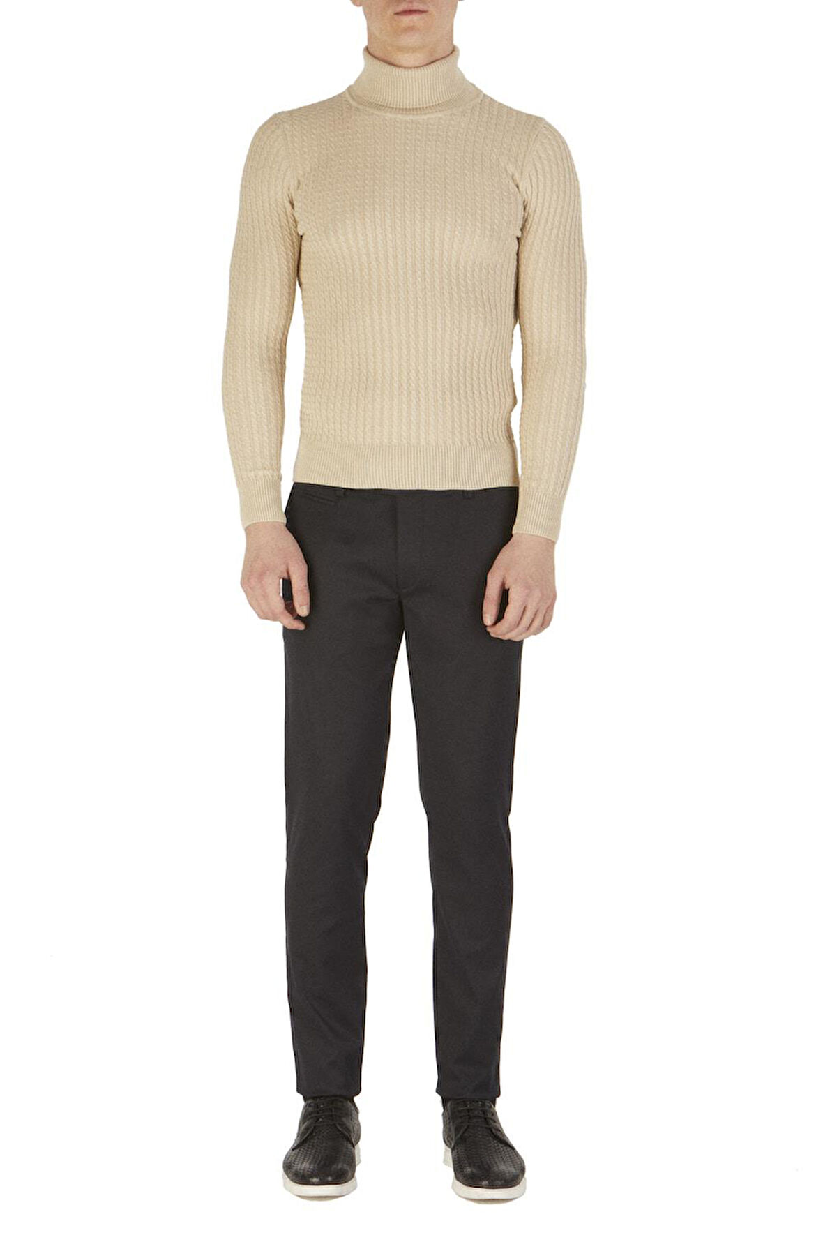 P 1052 Skınny Lacivert Spor Pantolon