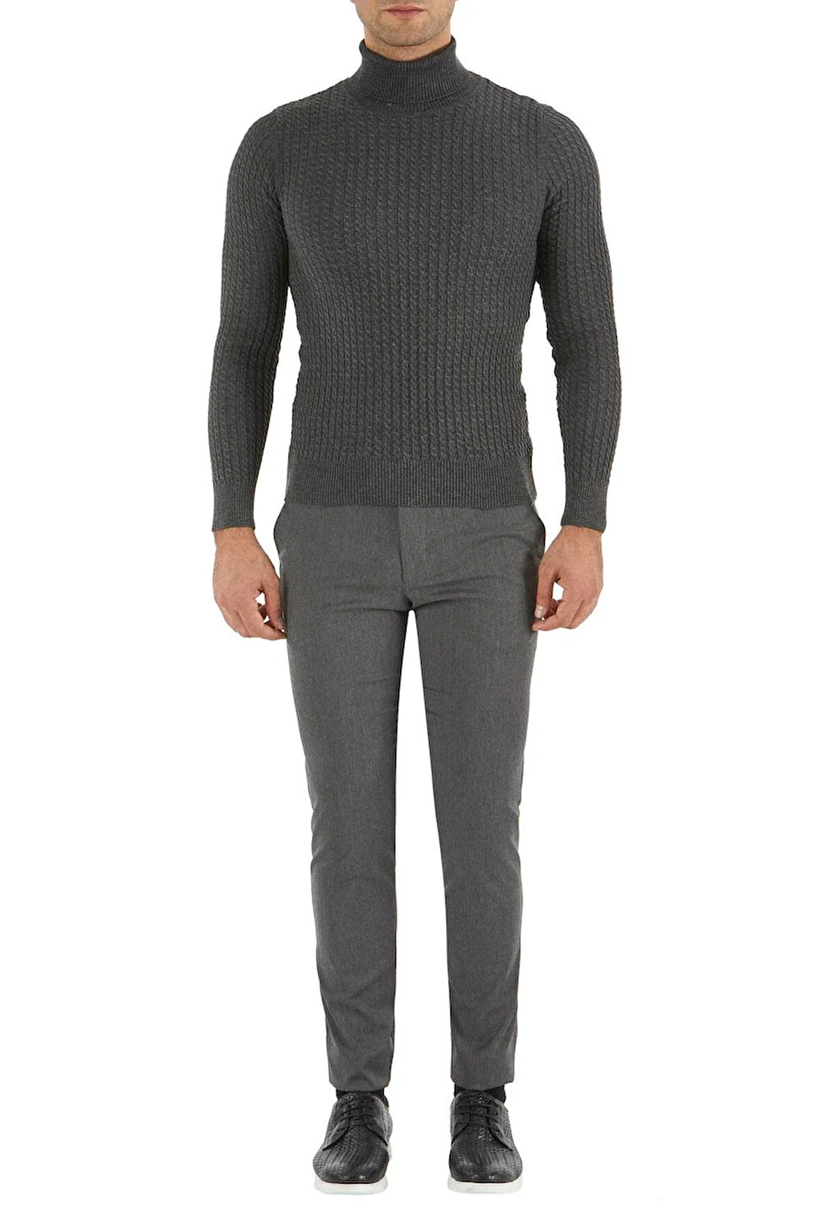 P 1052 Skınny Gri Spor Pantolon