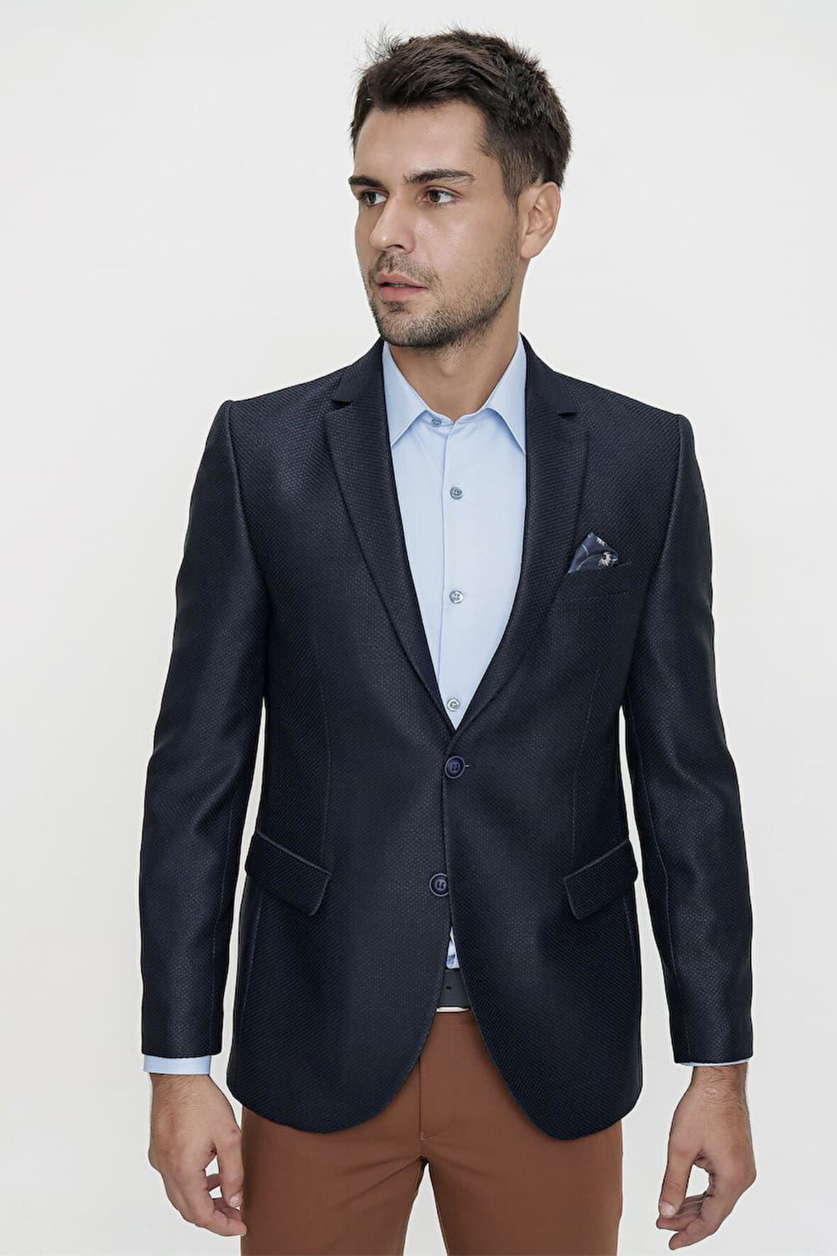 C 596 Slim Fit Lacivert Spor Ceket