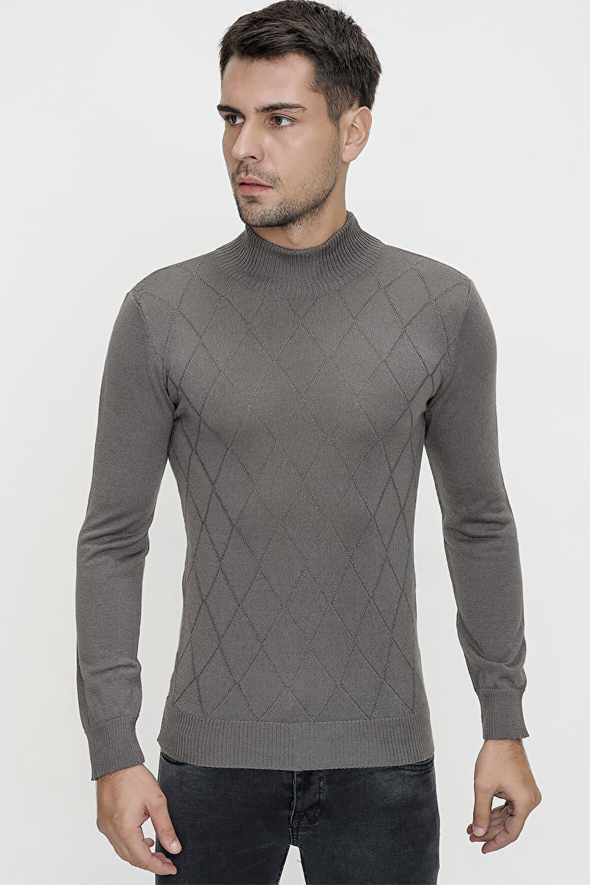 TR 838 Gri Balıkçı Triko