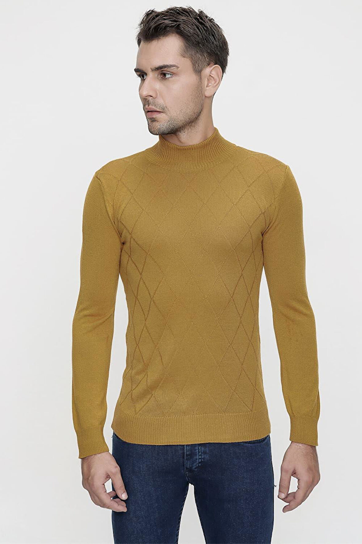 TR 838 Camel Balıkçı Triko