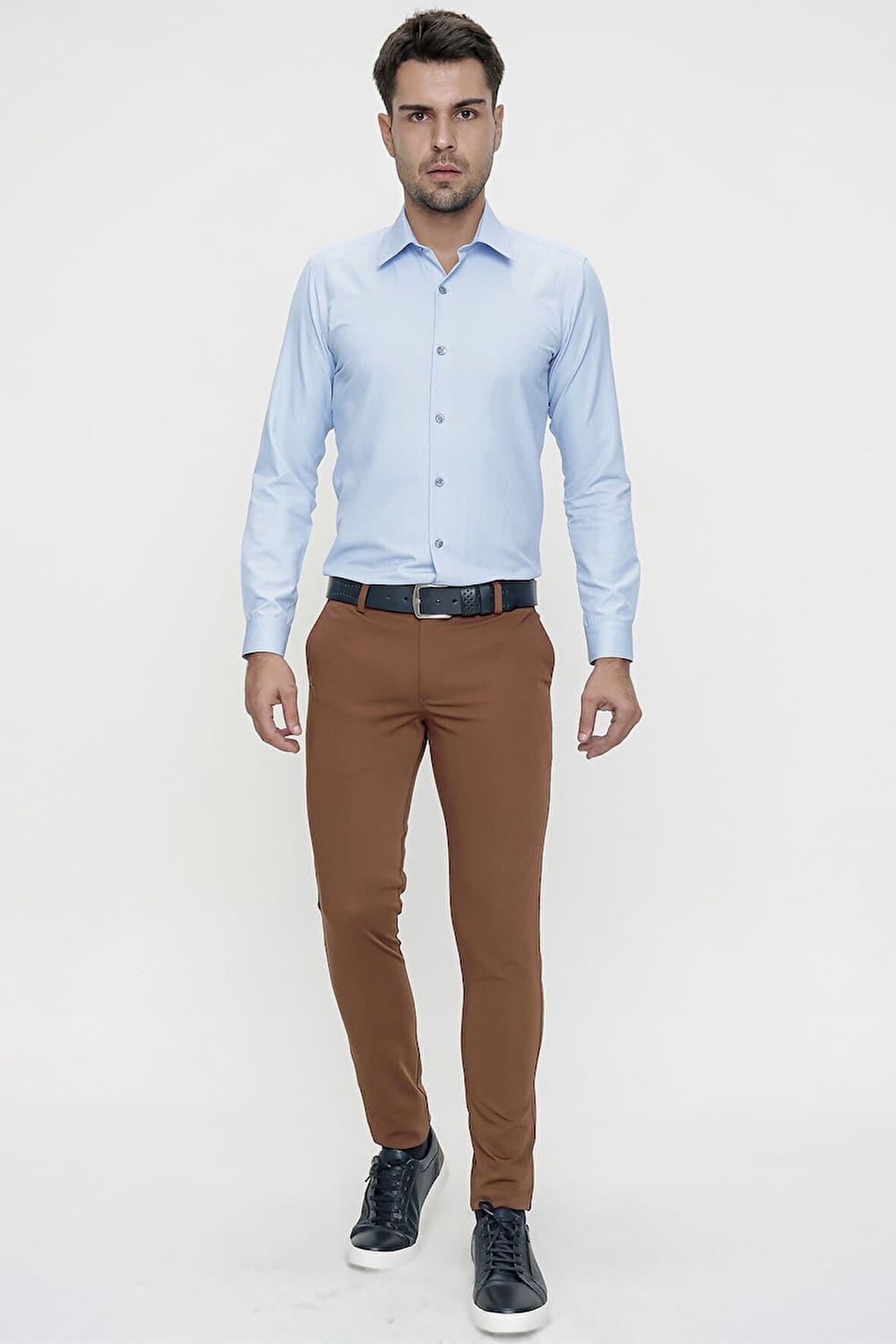 P 1084 Slim Fit Taba Spor Pantolon