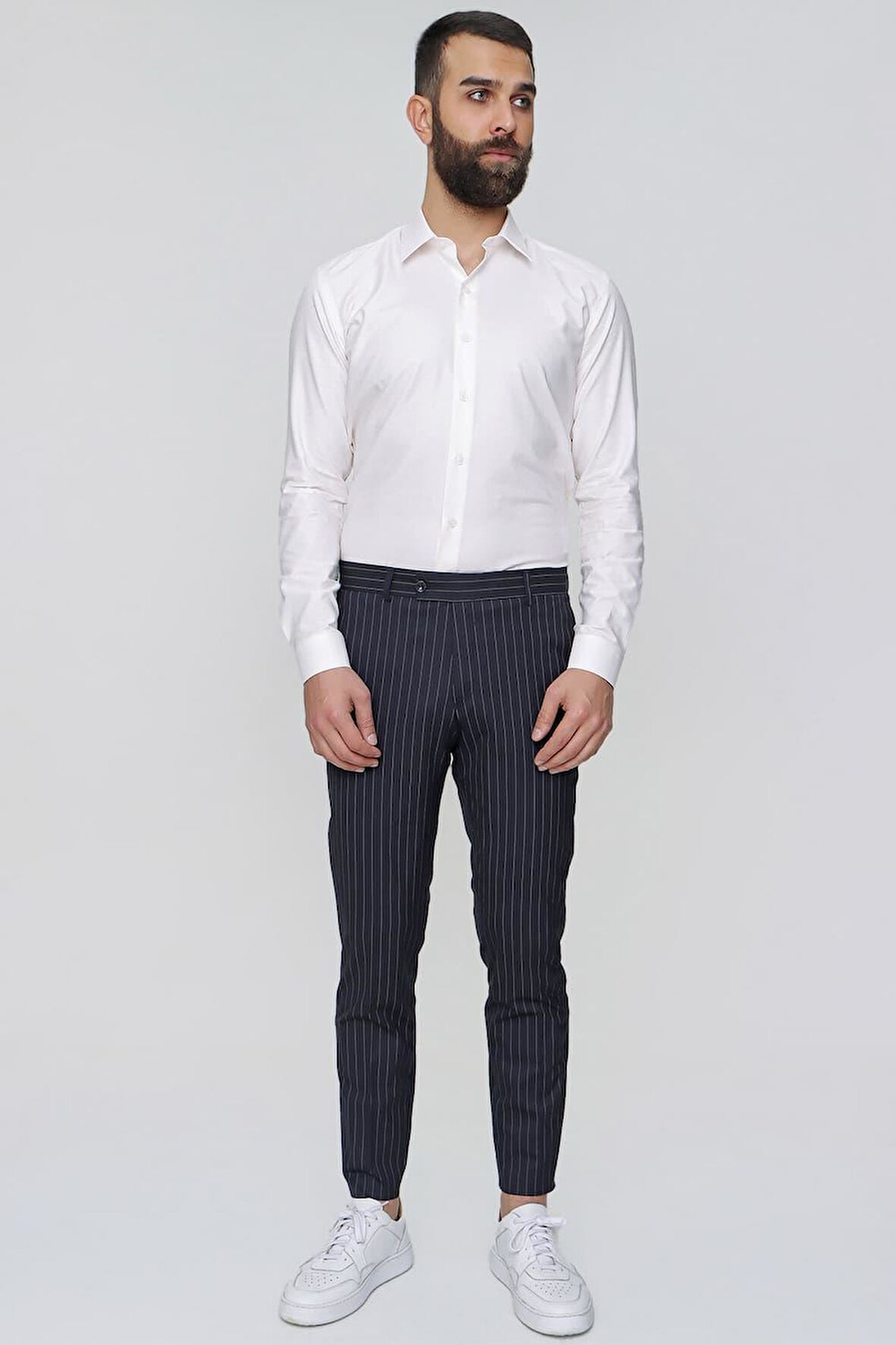 P 1081 Slim Fit Lacivert Spor Pantolon