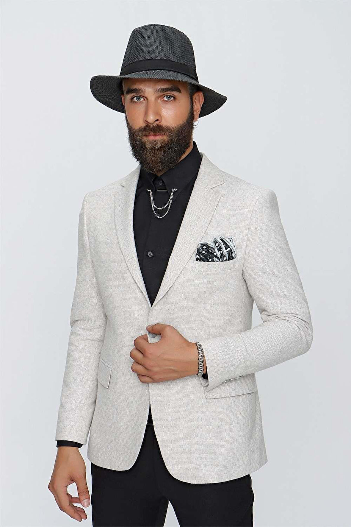 C 613 Slim Fit Taş Spor Ceket