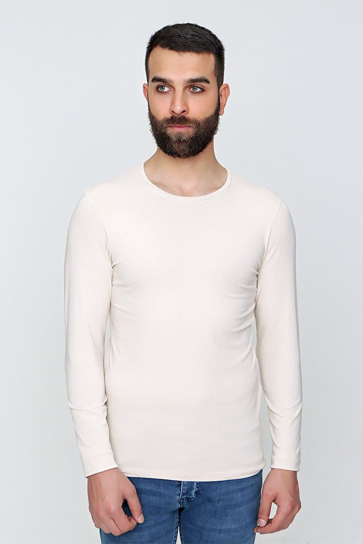 TS 830 Bej Spor T-Shirt